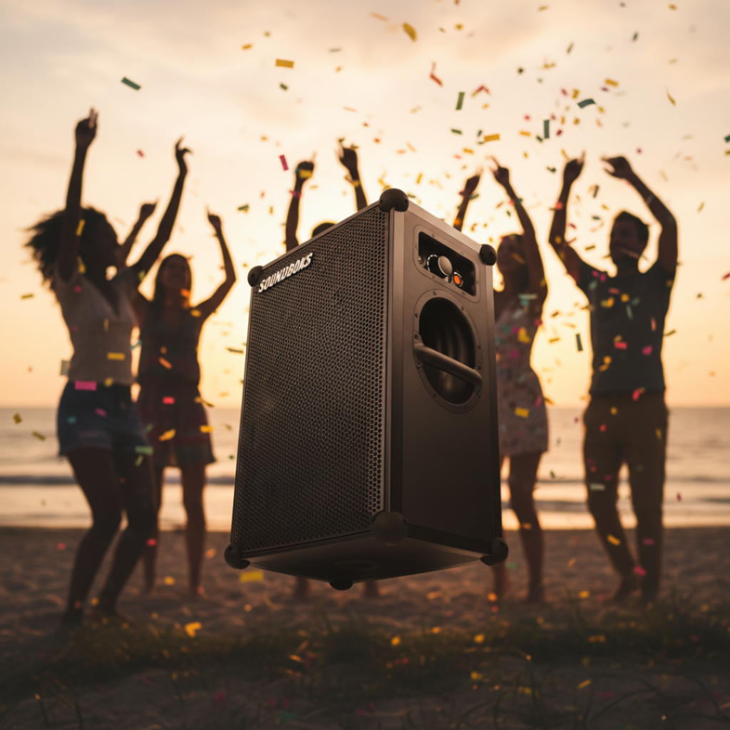 Soundboks Beach party Beautiful Things and 55,7 North